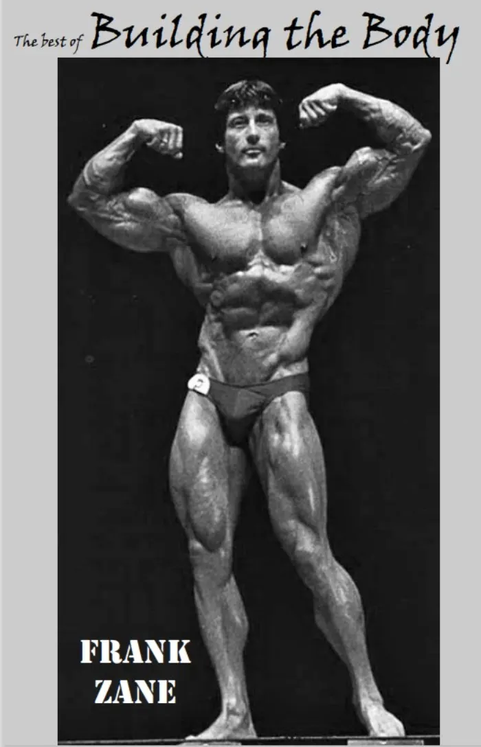 A vintage front double-biceps contest-stage shot from an earlier era of his career.