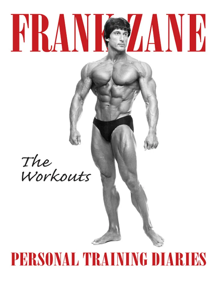 The cover of 'Frank Zane: The Workouts,' a clean, classic pose.