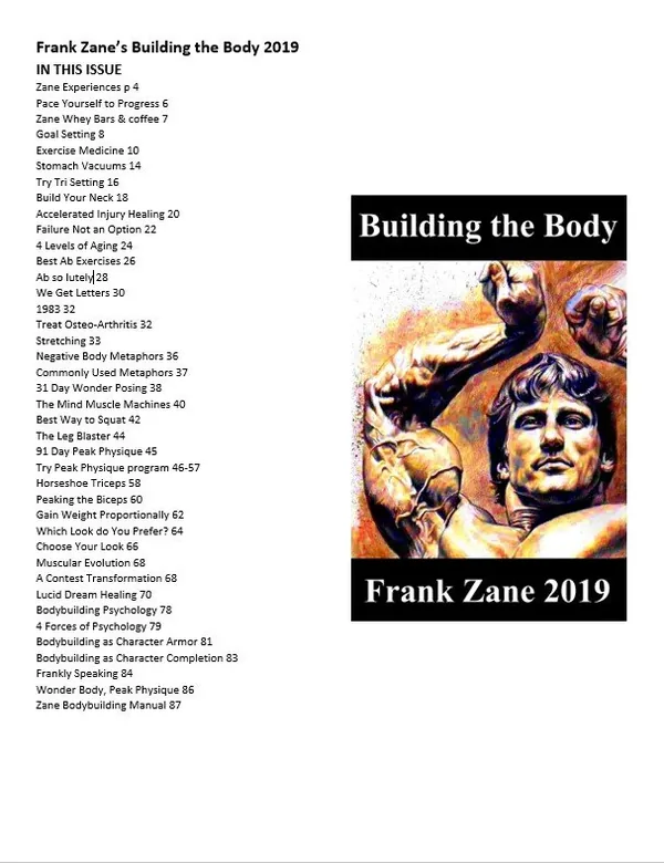 2019 newsletter annual image contents