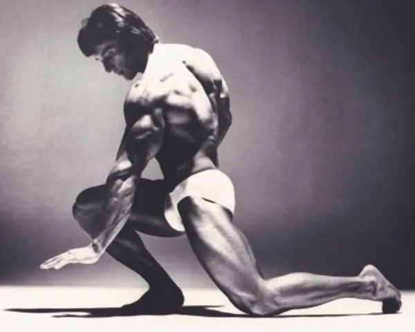 10. Kneeling Frank Zane - 8x10 Black & White Photo by Michael Avedon