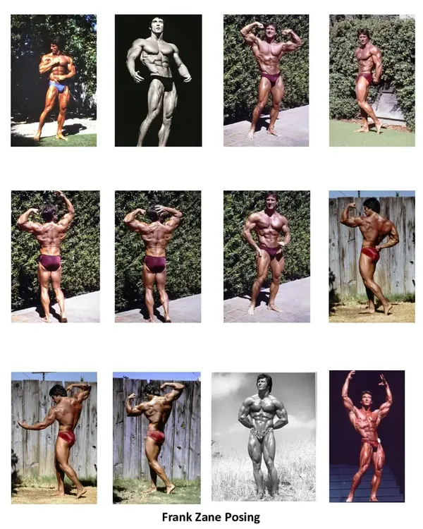 1. Frank Zane Posing Routine Color Photo 8x10